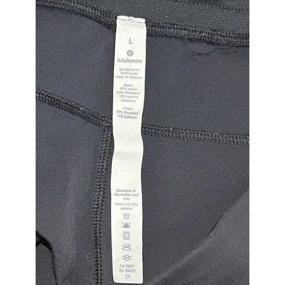 Lululemon Athletic Shorts Men's Black Anti-Gravity Luon Elastic Waist Size L - Picture 4 of 4
